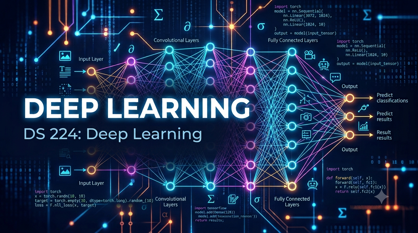 DS 224 Deep Learning: 1st Semester AY 2026–2027