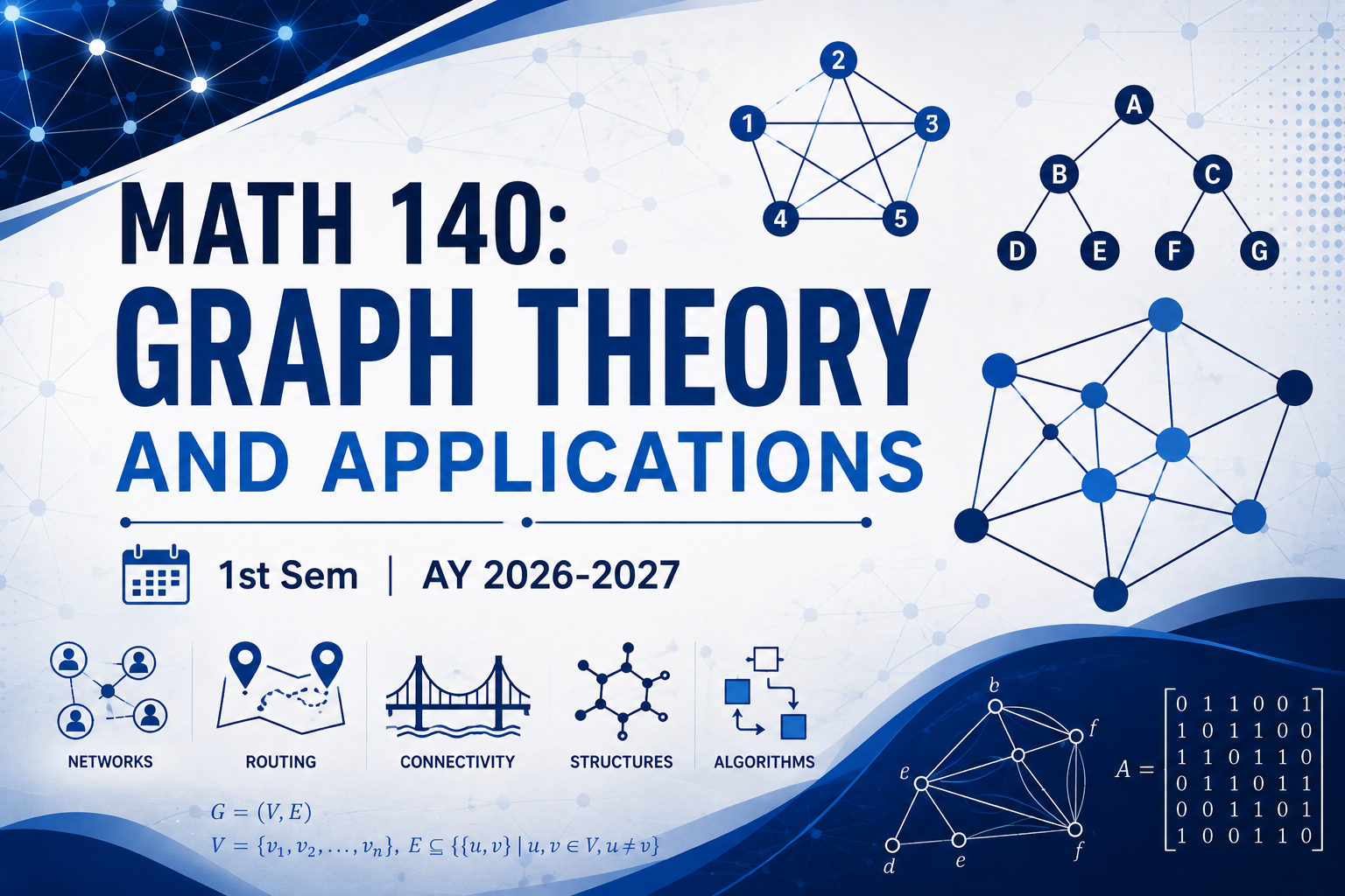 MATH 140: GRAPH THEORY AND APPLICATIONS | 1st Sem | AY 2026-2027