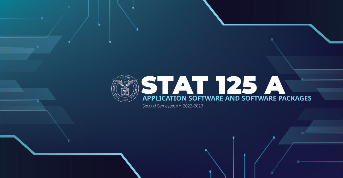 STAT 125A Application Software and Software Packages