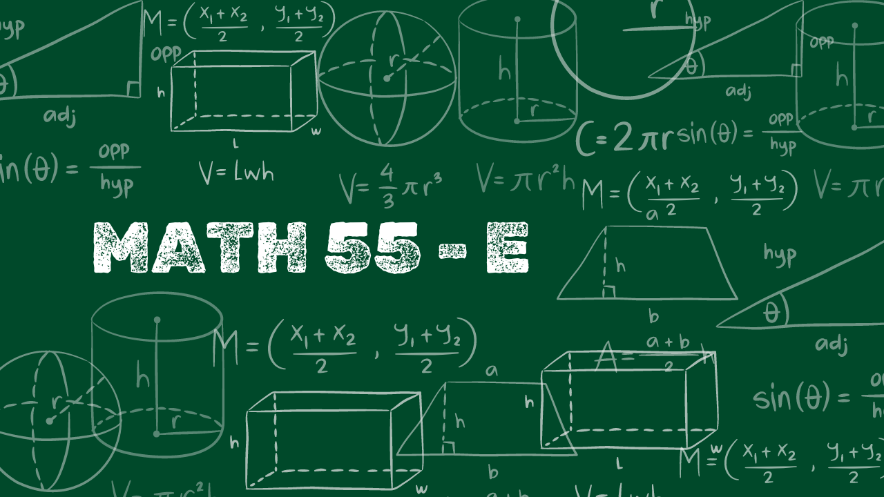 MATH 55: Elementary Analysis III  |  A.Y. 2024 - 2025  |  Section E